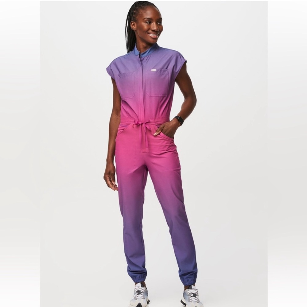 FIGS Ombré Scrub Jumpsuit L
